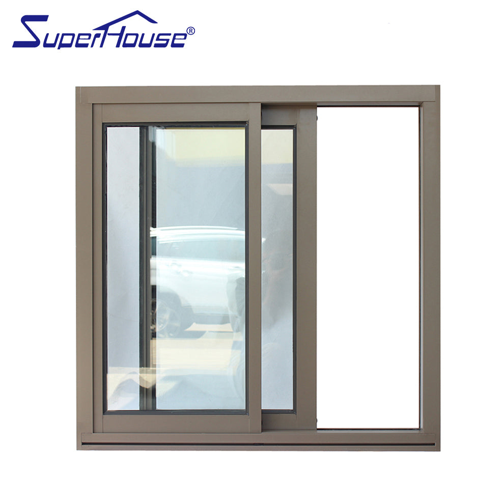 Suerhouse High Quality Fire Rating Sliding General Aluminum Double Glazed Laminated Glass Sliding Windows