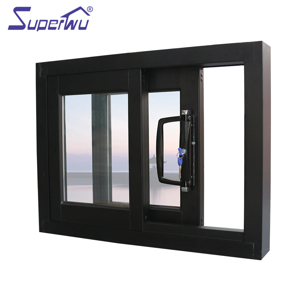 Superwu Solution to Bullet and Hurricane Proof AS1288 standard aluminum glass triple sliding doors screen in USA Australia market