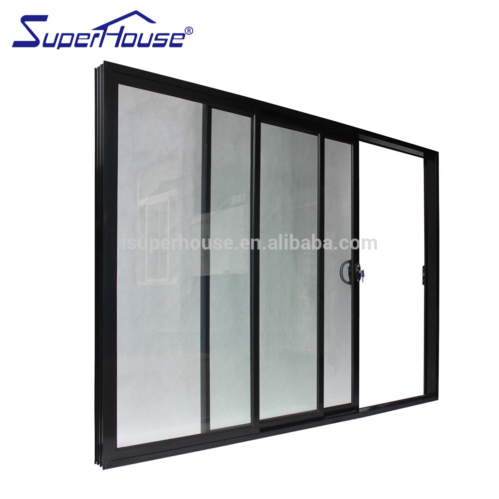 Suerhouse soundproof interior sliding aluminum glass door for living room