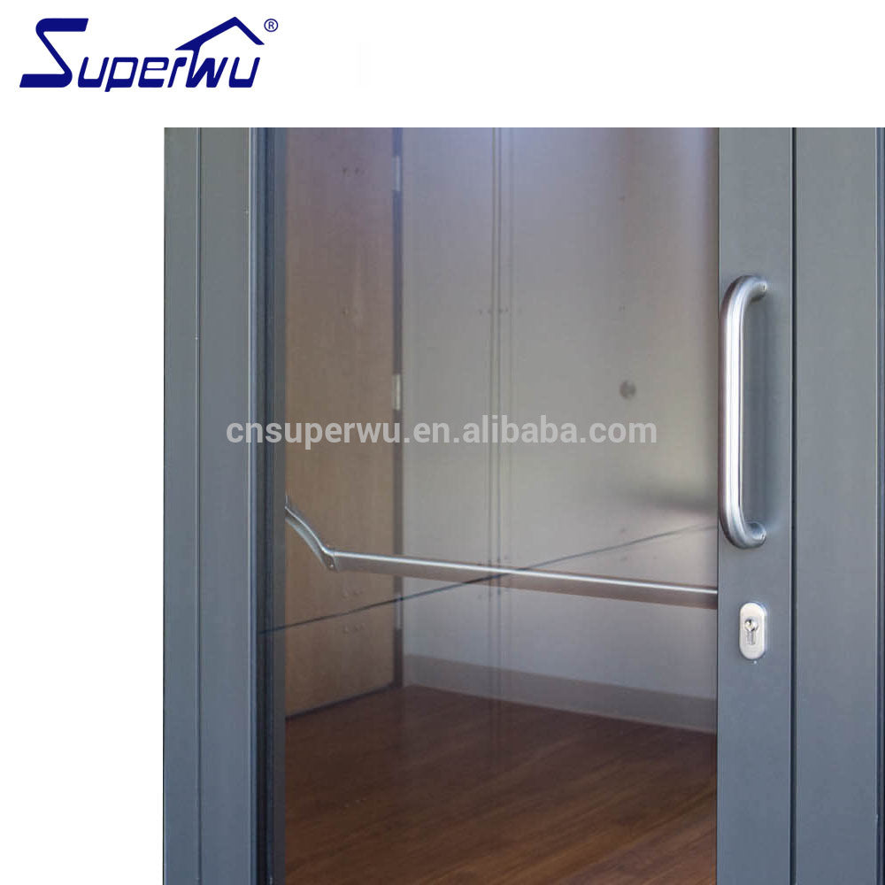 Superwu HBD used aluminum hinged automatic door glass sensor door