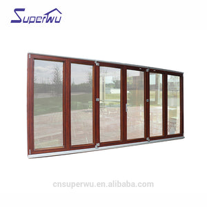 Superhouse China dust proof exterior aluminum bi-fold doors prices