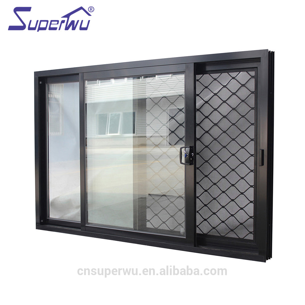 Superwu Australian standard AS2047 double glass reception sliding window and door with 10 years warranty