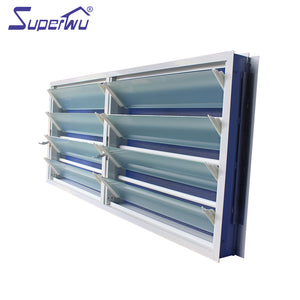 Superwu Aluminium AU & NZ standard heat protection bathroom jalousie windows
