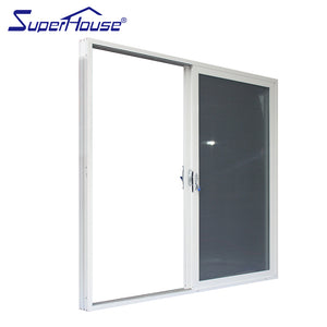 Superhouse China supplier balcony sliding glass door with mosquito net