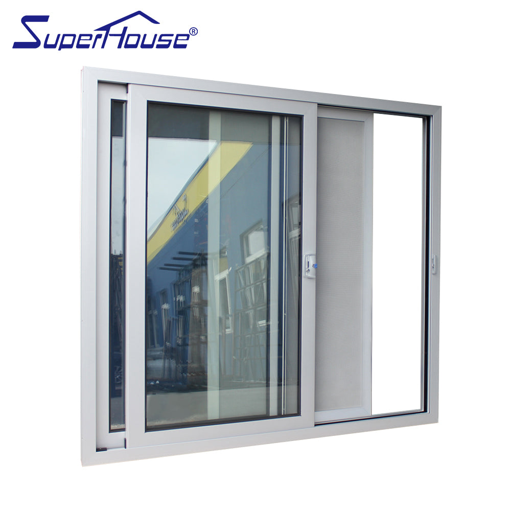 Superhouse Australia standard door window design sliding aluminum window with iron window grill