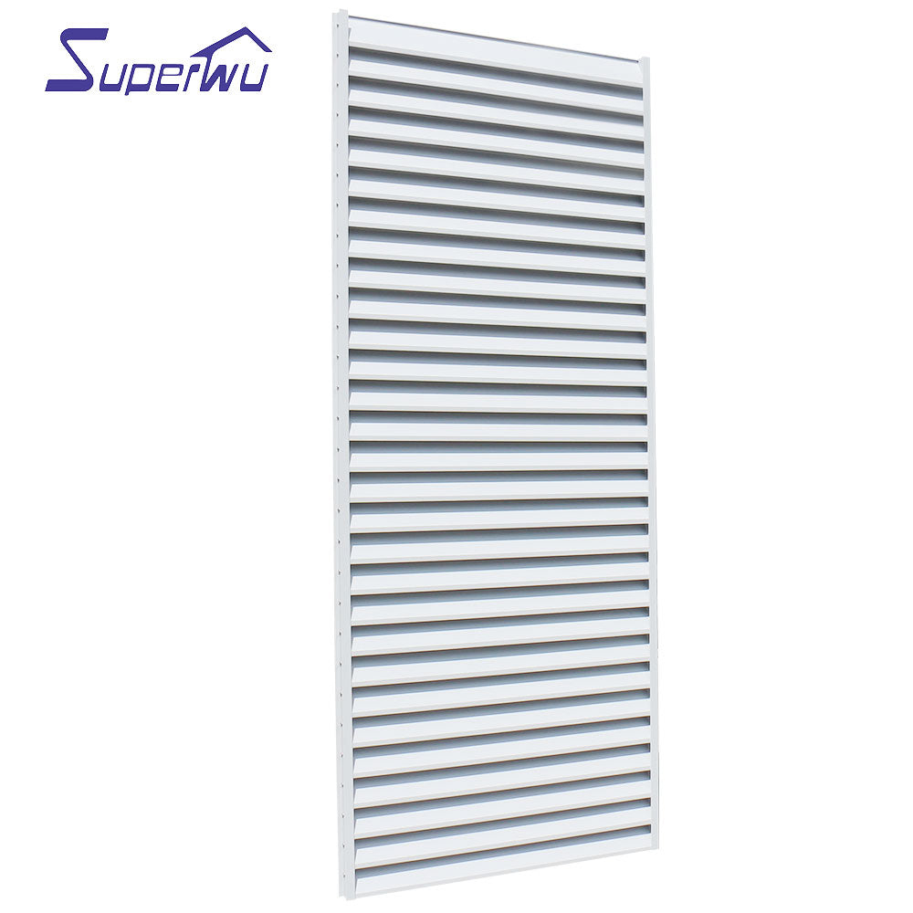 Superwu Most popular Aluminum Fixed Louver window for house