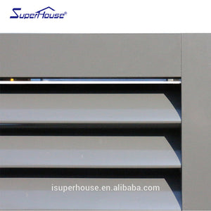 Suerhouse Factory Hurricane Proof Security Aluminium aluminum Fixed Louvre Windows Exterior