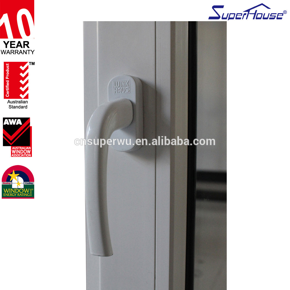 Superhouse china market Pvc Upvc Casement window design with USA standard