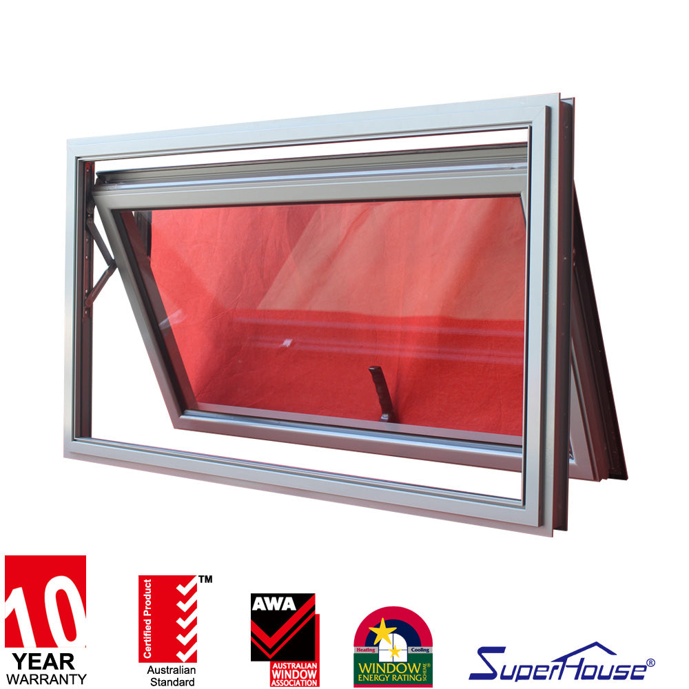 Superhouse villa type curtain wall aluminium customized glass awning window