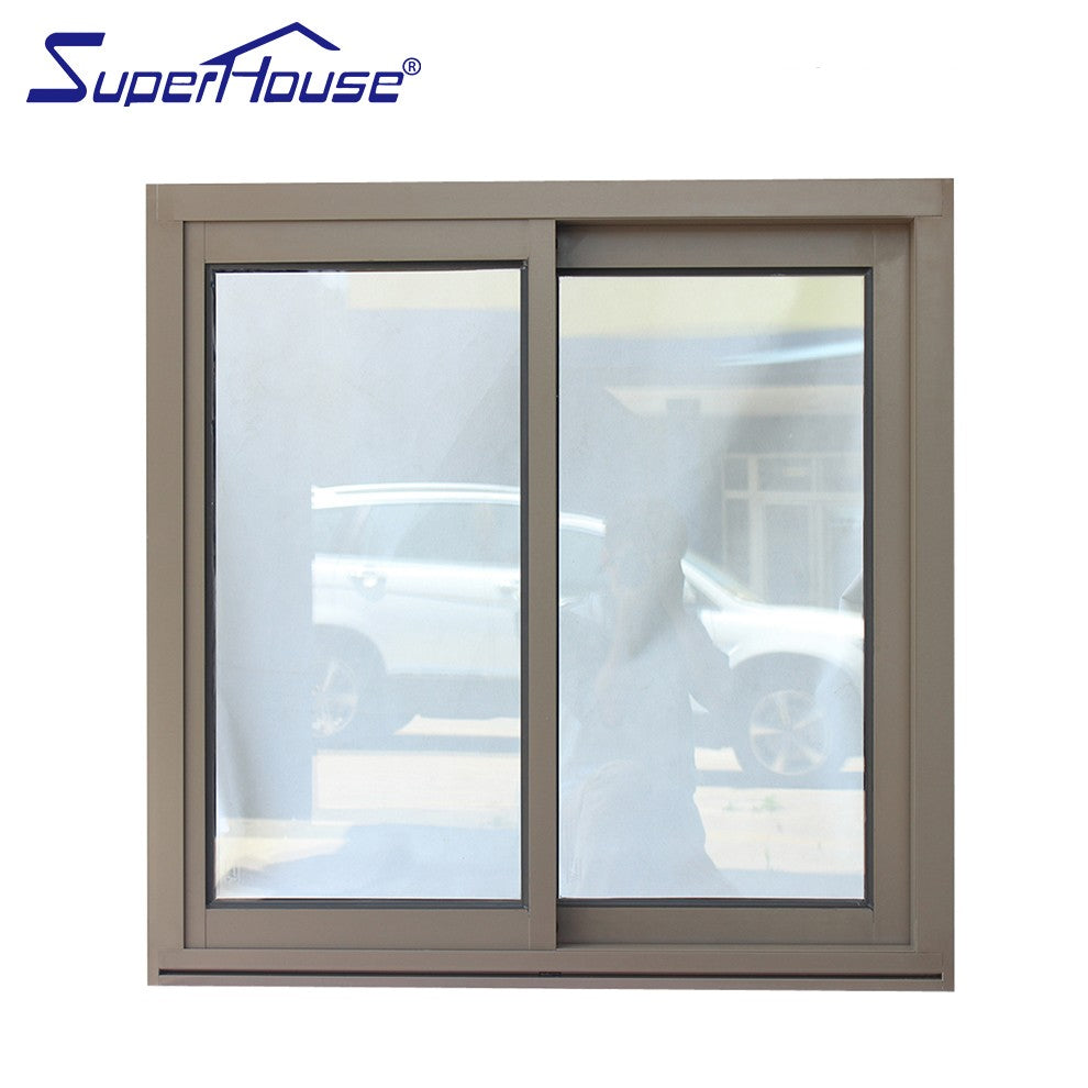 Superhouse Supr clear tempered glass aluminum sliding window