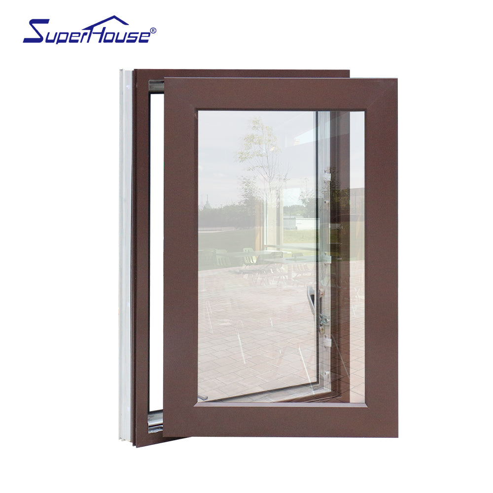 Superhouse America Standard handle crank aluminum single pane casement window