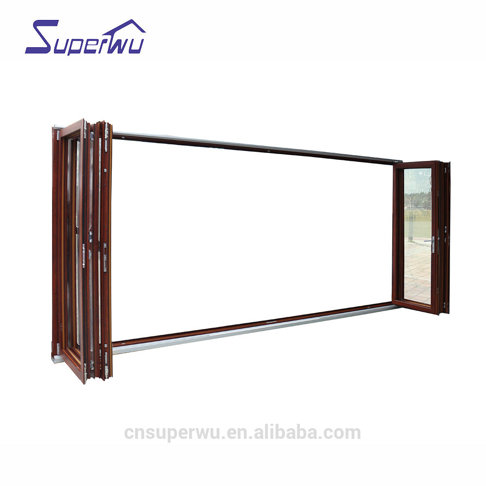 Superhouse China dust proof exterior aluminum bi-fold doors prices