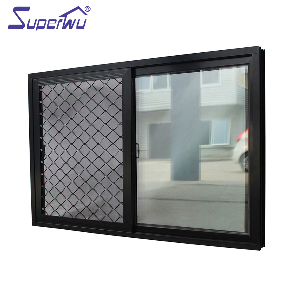 Superwu Australian Standard sliding window United States price iron window grill design