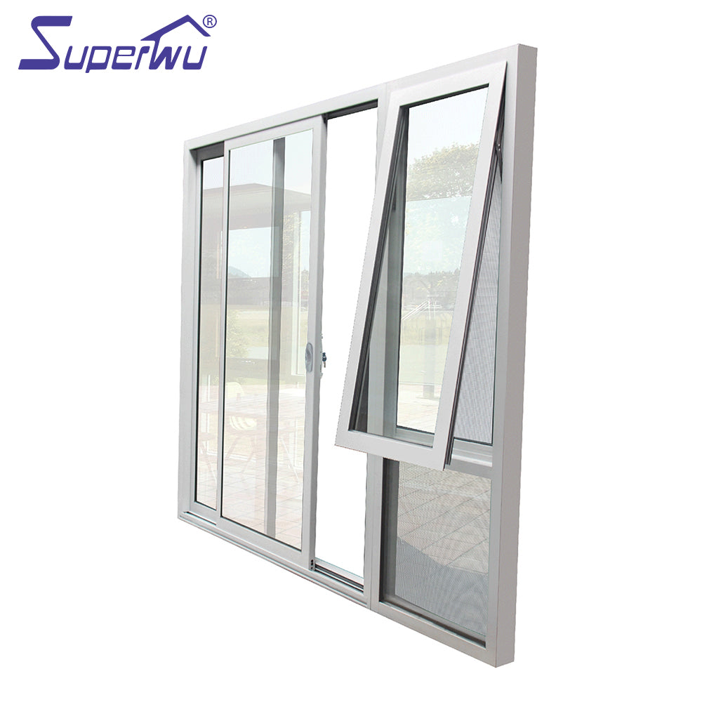 Superhouse double glazed soundproof aluminum interior office door with glass window