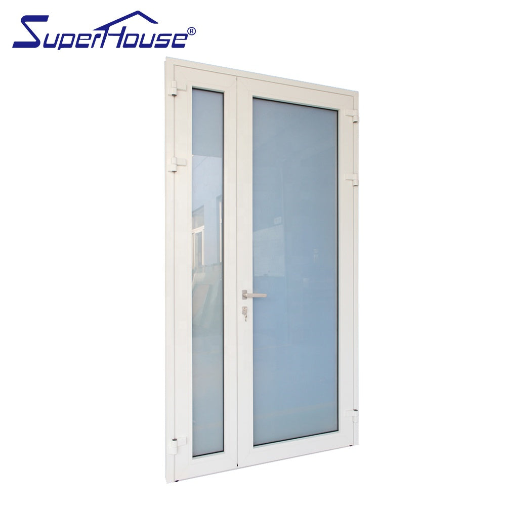 Superhouse Residential house use double french doors with white powder coating surface