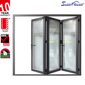 Suerhouse Price of bi folding doors modern glass exterior sliding folding doors