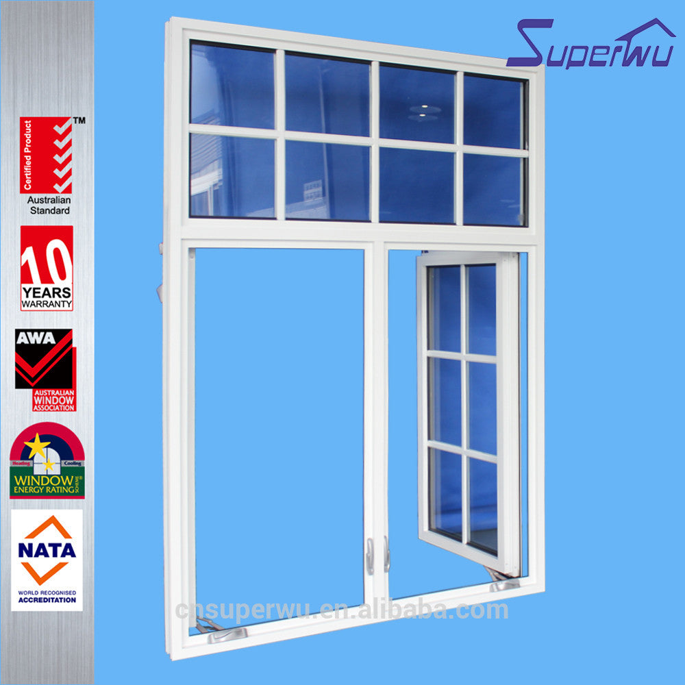 Superwu meet Florida code house windows design heat insulation tempered glass casement window