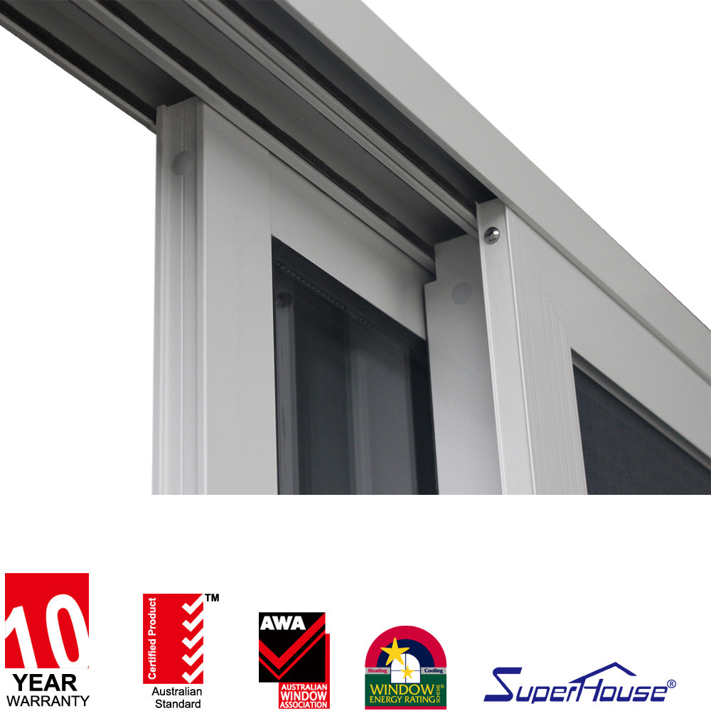 Suerhouse Gliding aluminum windows and doors equipment frameless frosted glass kitchen aluminium doors with low price