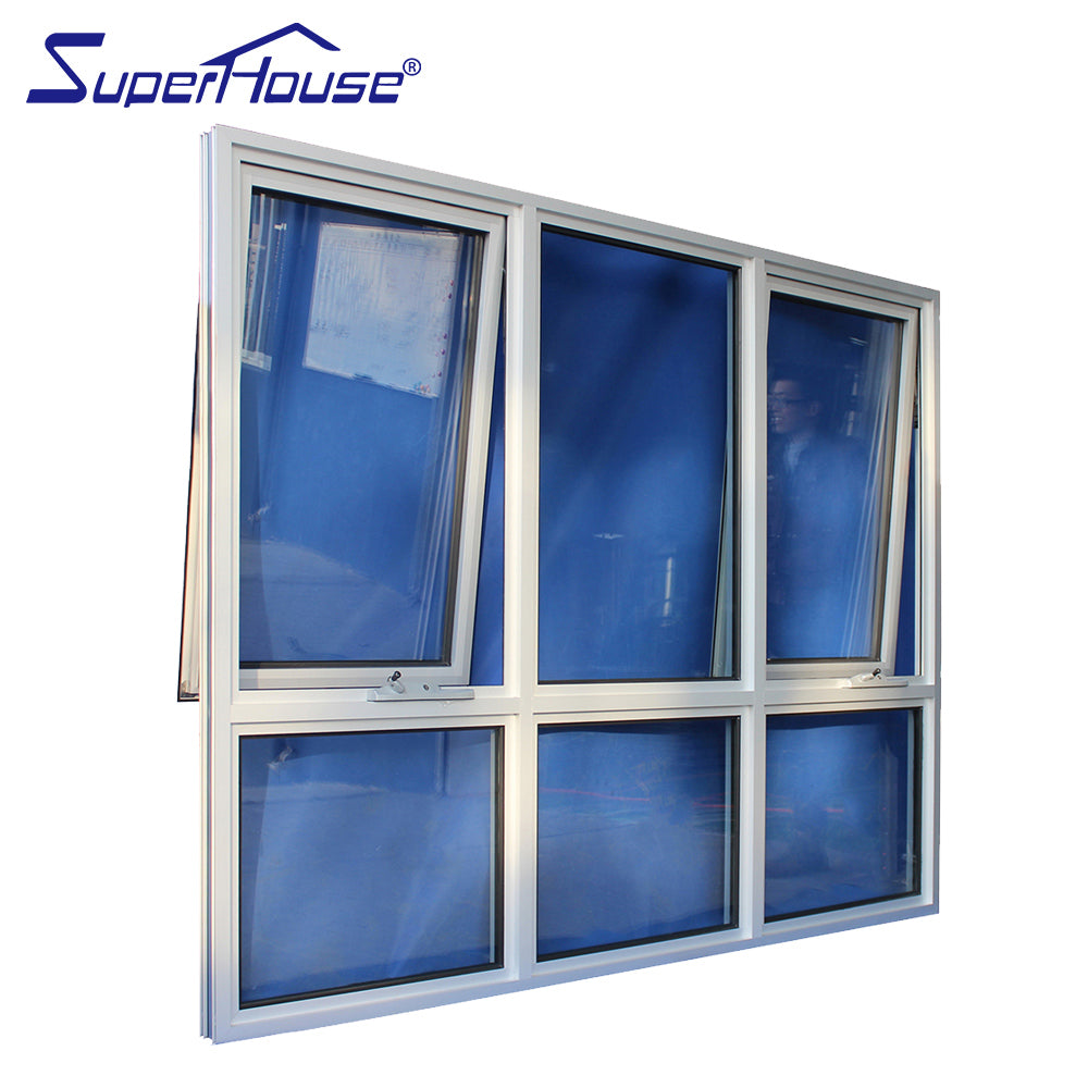 Superhouse blue tint energy rating aluminum awning window