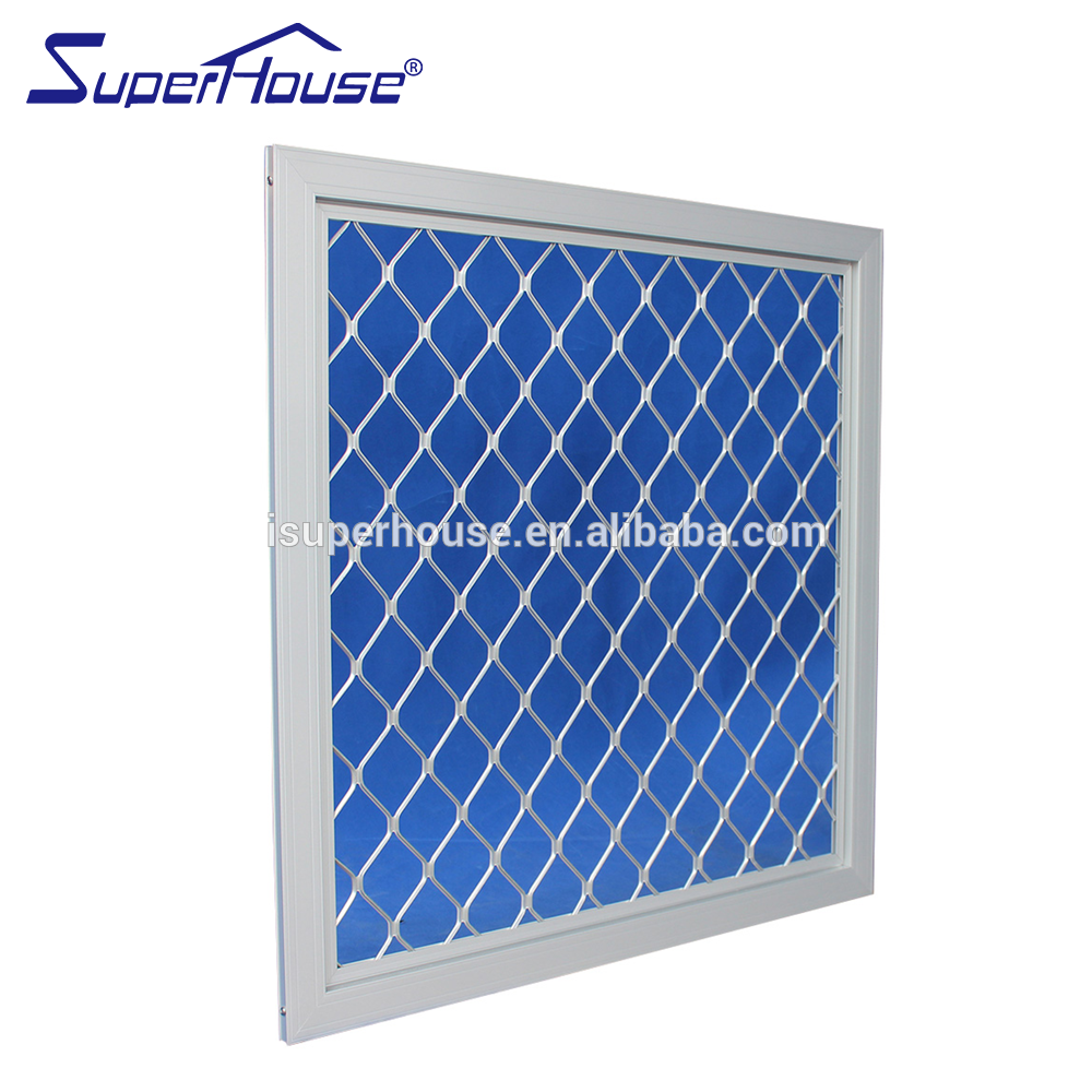 Suerhouse Aluminum wire mesh crimsafe fix window with AS2047 standard