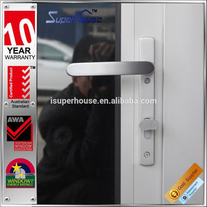Suerhouse Australia AS2047 standard thermal break silver color double glass folding sliding patio door system
