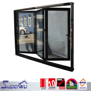 Superwu Made in china AS2047 NFRC balcony aluminium folding door windows model in house