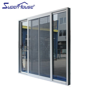 Superhouse Outside modern design sliding glass door with flyscreen
