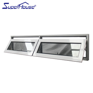 Superhouse euro twin aluminium customized glass awning window