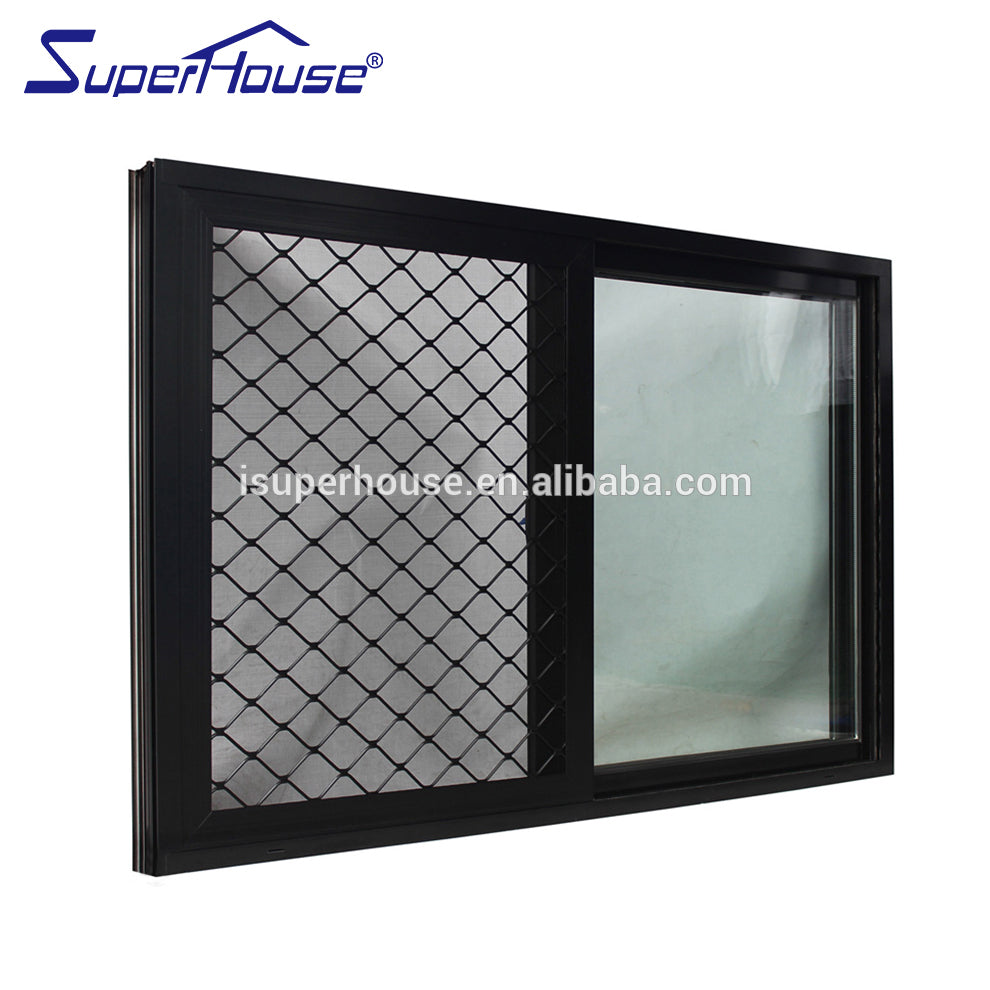 Superhouse Australia AS2047 standard 10years warranty commercial aluminum window grills design pictures for sliding windows United States