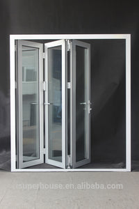 Superhouse superhouse 2019 new design double glass aluminum Bifolding door