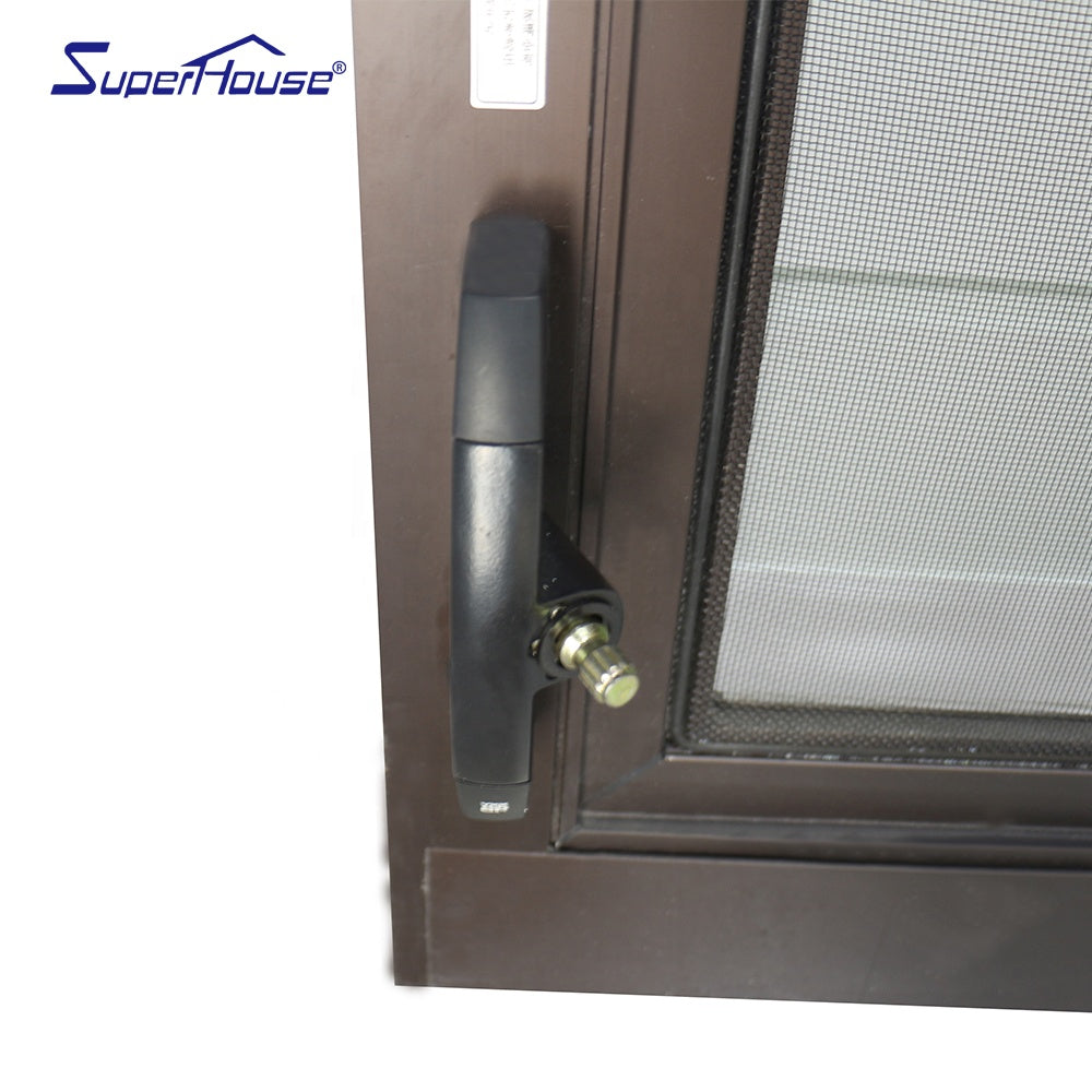 Superhouse As2047 As2208 standard high quality anti-theft adjustable aluminum glass louver window