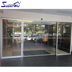 Superwu Automatic frameless aluminum sliding door glass sensor door