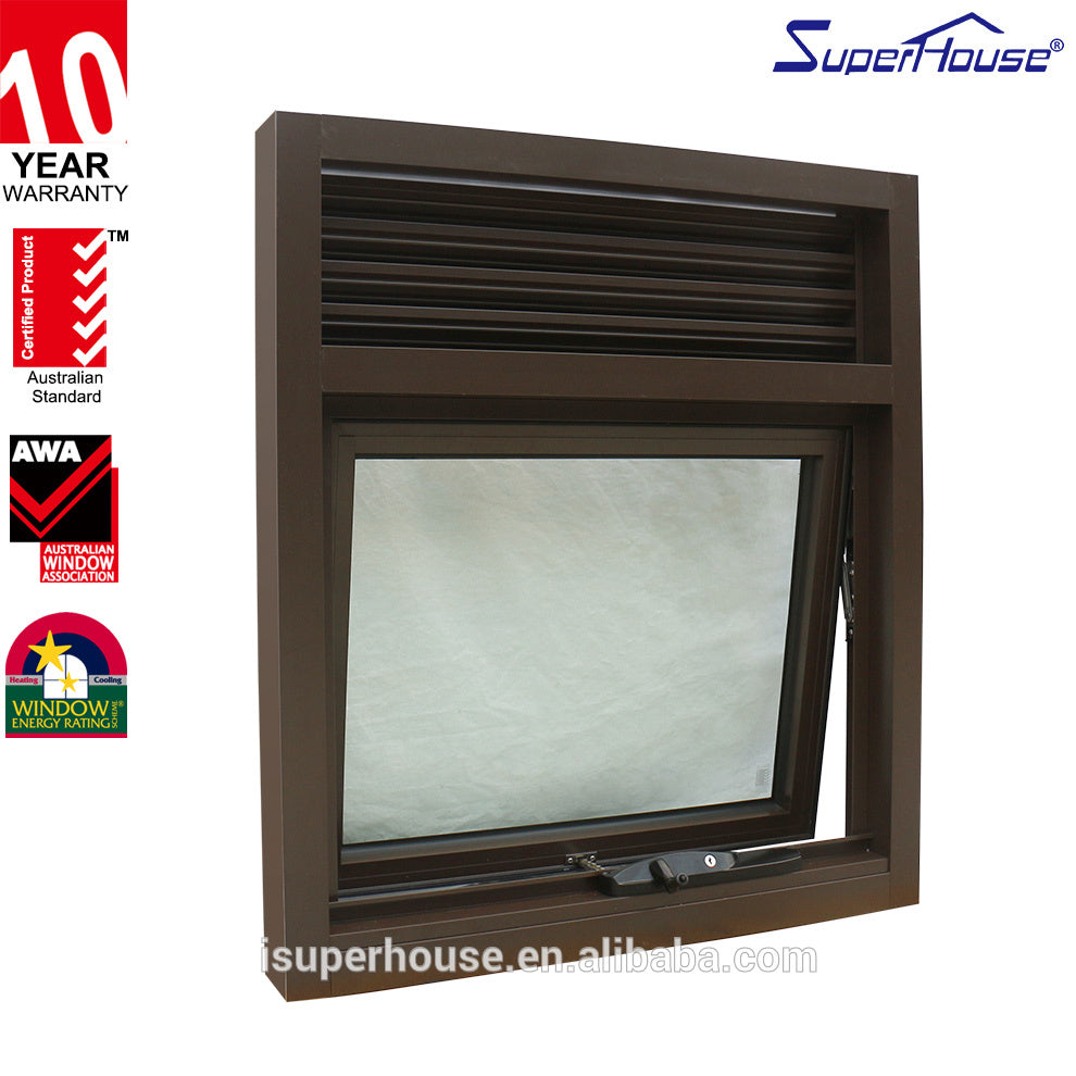 Superhouse top LOUVRE blinds aluminum FIXED WINDOW