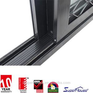 Suerhouse New modern window grill design sliding windows/house window for sale meet Australia standard