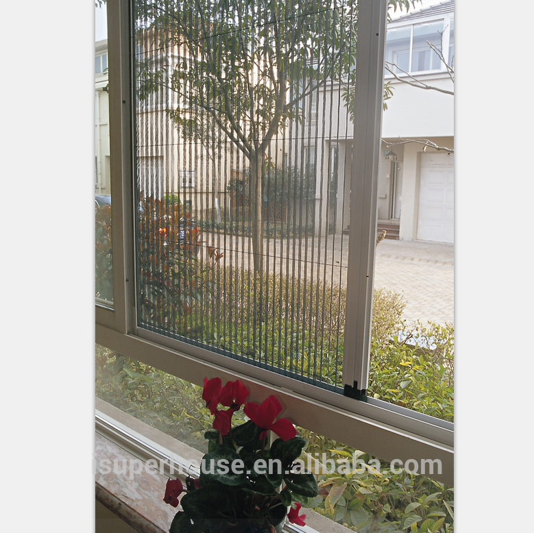Superhouse China Quality Window Manufacturer Aluminium Window Accessories Retractable Fiberglass Flyscreen