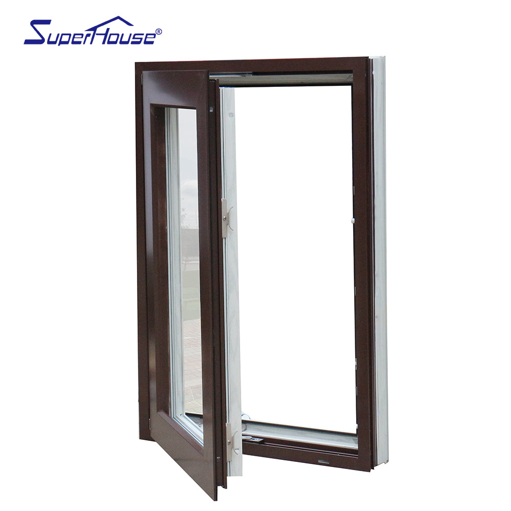 Superhouse America Standard handle crank aluminum single pane casement window