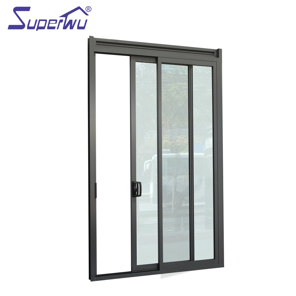 Superwu Manually operated aluminium sliding door with blind shutter used house interior