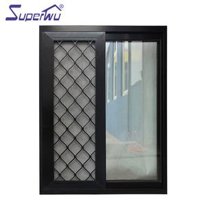 Superhouse Australian standard aluminum mosquito net window guard design window corner sliding window