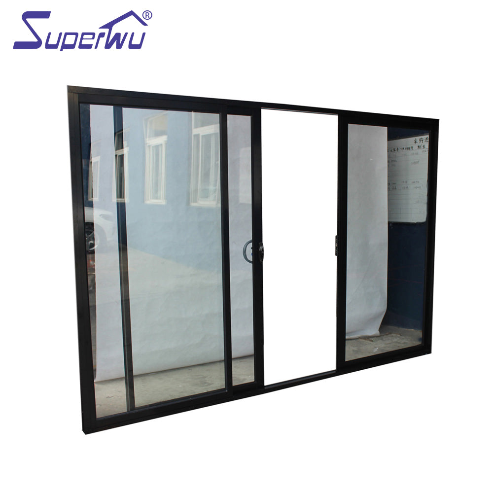 Superwu China manufacturer double glazed aluminum cavity stacker sliding door