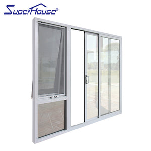 Suerhouse Double glass flush sliding door system hidden interior sliding pocket doors with AS2047