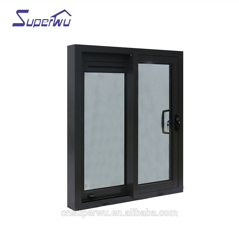 Superhouse Aluminum Profile anodized double boat glass sliding windows