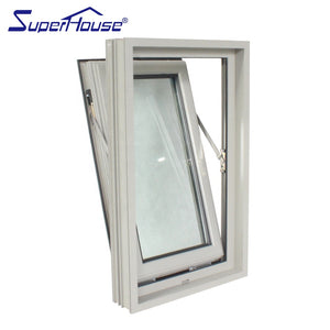 Superhouse EU market most popular Passive House system aluminum tilt turn window with tinted glass