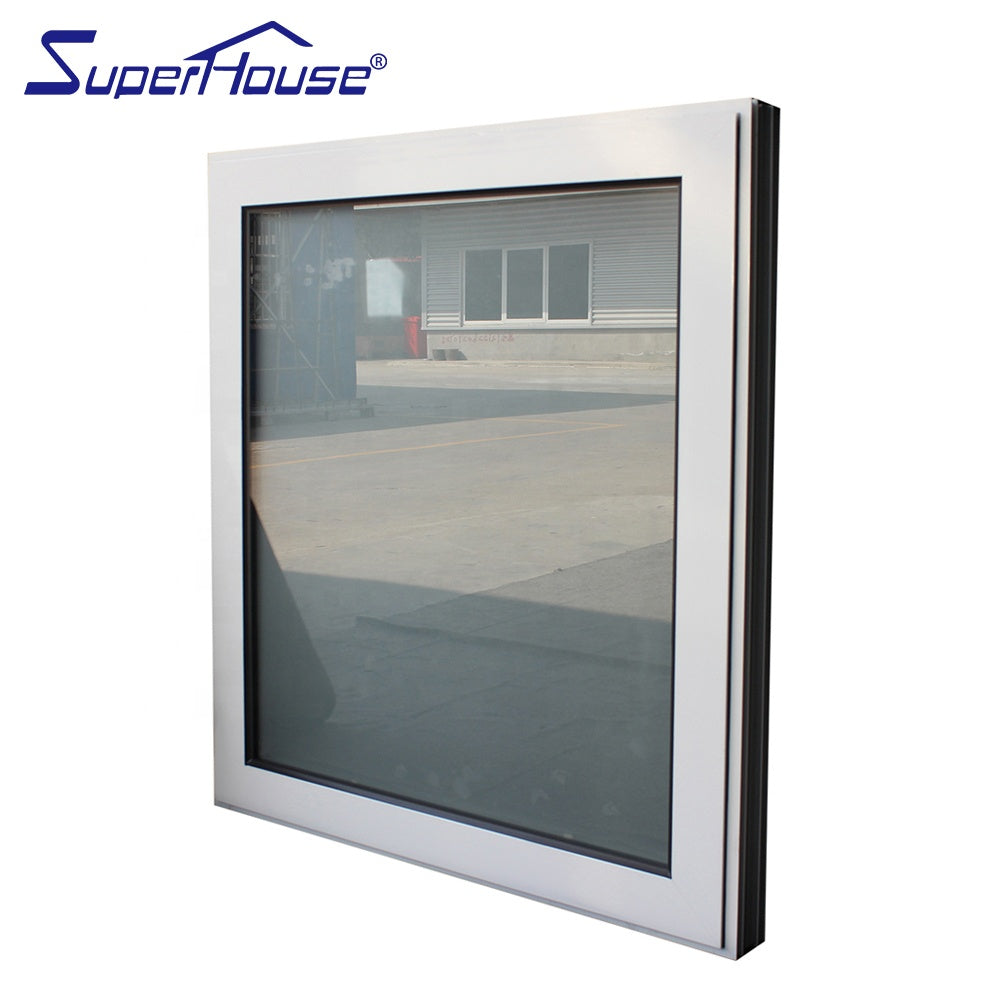 Superhouse black flyscreen white aluminum awning window