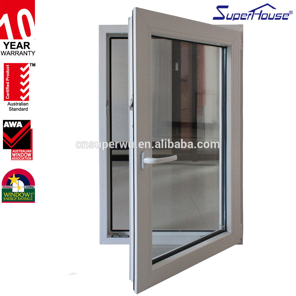 Superhouse china market Pvc Upvc Casement window design with USA standard