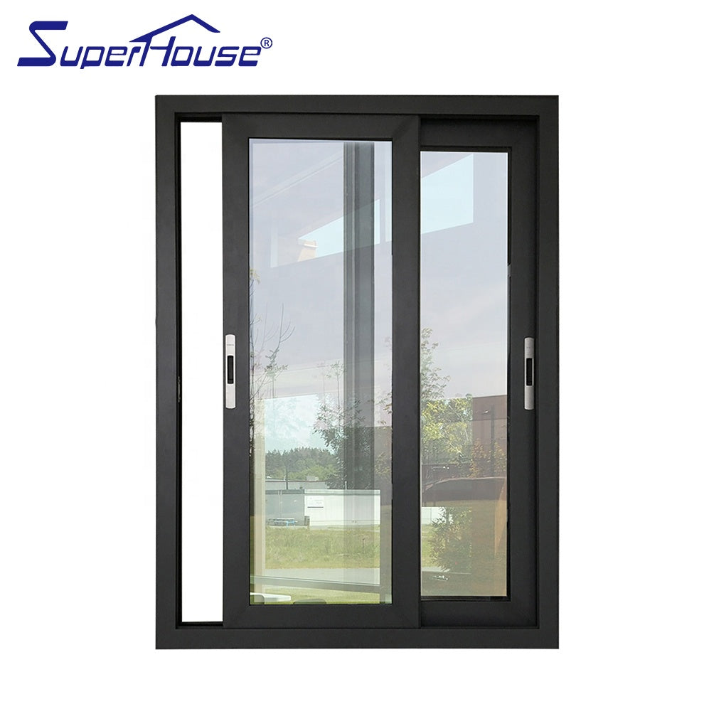 Superhouse Marshall Islands hot sale black color aluminum sliding window