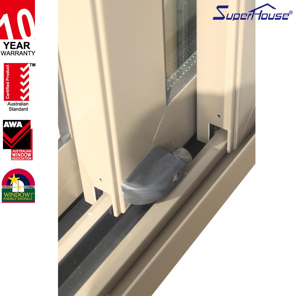 Suerhouse Aluminium track 3 panel sliding closet doors lowes with Dade testing