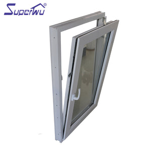 Superwu PVC fixed window, make UPVC fixed and open uganda window and door,upvc windows with grill
