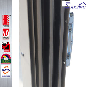 Superwu Australia standard aluminium 3 panel air tight sliding door design door