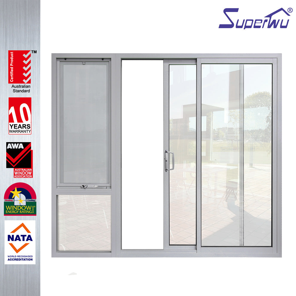 Superwu Canada certificate double glazing aluminium sliding door