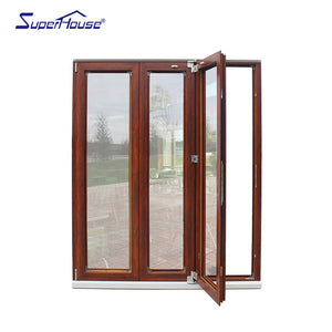 Superhouse Superhouse customize wooden color folding glass door for villa